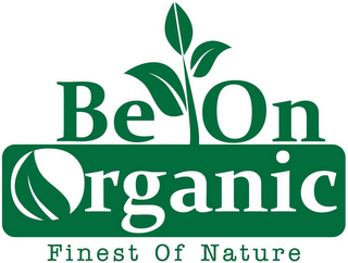 BE ON ORGANIC FINEST OF NATURE logo