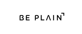 BE PLAIN logo