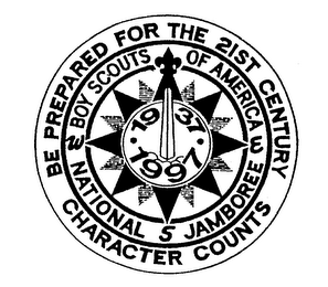 BE PREPARED FOR THE 21ST CENTURY BOY SCOUTS OF AMERICA NATIONAL JAMBOREE CHARACTER COUNTS 1937 & 1997 logo