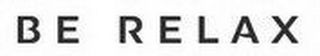 BE RELAX logo