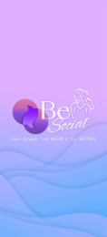 BE SOCIAL DESIGNED FOR MOMS BY MOMS logo