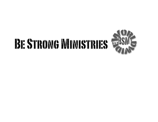 BE STRONG MINISTRIES WORLDWIDE BSM logo