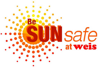 BE SUN SAFE AT WEIS logo
