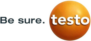 BE SURE. TESTO logo