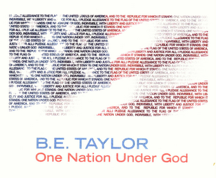 B.E. TAYLOR, ONE NATION UNDER GOD logo