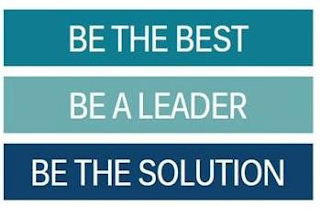 BE THE BEST BE A LEADER BE THE SOLUTION logo