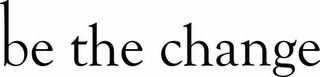 BE THE CHANGE logo