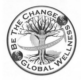 BE THE CHANGE GLOBAL WELLNESS RAISING CONSCIOUSNESS logo