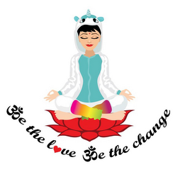 BE THE LOVE BE THE CHANGE logo