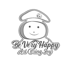 BE VERY HAPPY ART BRING JOY logo