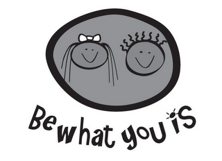 BE WHAT YOU IS logo