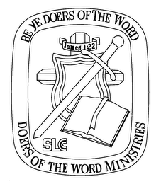BE YE DOERS OF THE WORD DOERS OF THE WORD MINISTRIES SLCC JAMES 1:22 logo