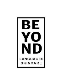 BE YO ND LANGUAGES SKINCARE logo