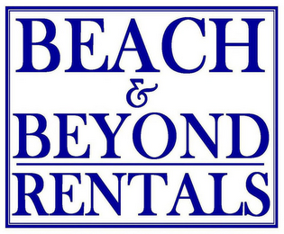 BEACH AND BEYOND RENTALS/REAL ESTATE logo