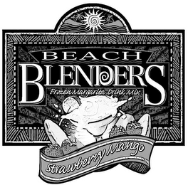 BEACH BLENDERS FROZEN MARGARITA DRINK MIX STRAWBERRY MANGO logo