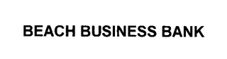 BEACH BUSINESS BANK logo