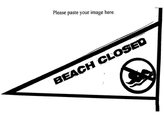 BEACH CLOSED logo