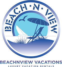BEACH · N · VIEW BEACHNVIEW VACATIONS LUXURY VACATION RENTALS logo