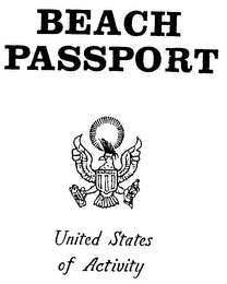 BEACH PASSPORT UNITED STATES OF ACTIVITY logo