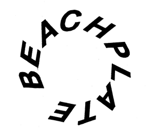BEACH PLATE logo