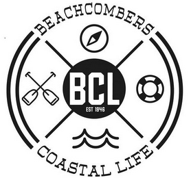 BEACHCOMBERS BCL EST 1946 COASTAL LIFE logo