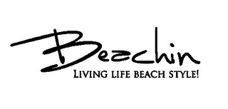BEACHIN LIVING LIFE BEACH STYLE! logo
