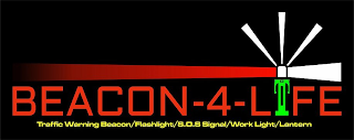 BEACON-4-LIFE TRAFFIC WARNING BEACON/FLASHLIGHT/S.O.S SIGNAL/WORK LIGHT/LANTERN logo