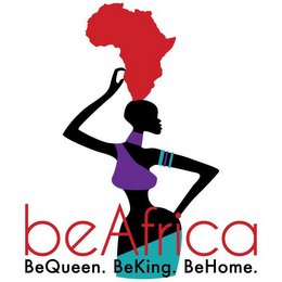 BEAFRICA BEQUEEN. BEKING. BEHOME. logo