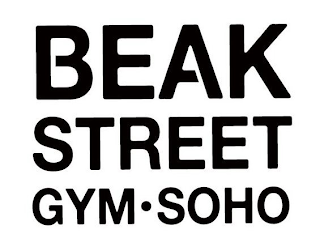 BEAK STREET GYM · SOHO logo