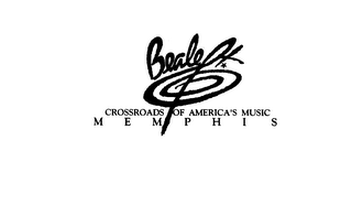 BEALE ST CROSSROADS OF AMERICA'S MUSIC MEMPHIS logo