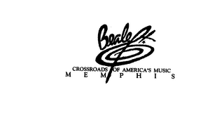 BEALE ST CROSSROADS OF AMERICA'S MUSIC MEMPHIS logo