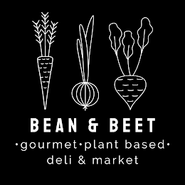 BEAN & BEET · GOURMET ·  PLANT BASED · DELI & MARKET logo