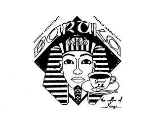 BEANHEAD INTERNATIONAL BARUKA GOURMET KAFFA THE COFFEE OF...KINGS... logo