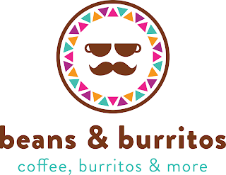 BEANS & BURRITOS COFFEE, BURRITOS & MORE logo