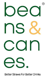 BEANS N CANES BETTER STRAWS FOR BETTER DRINKS logo