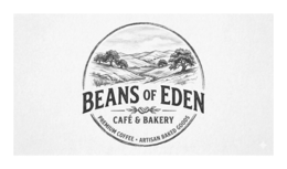 BEANS OF EDEN CAFÉ & BAKERY PREMIUM COFFEE ARTISAN BAKED GOODS logo