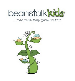 BEANSTALK KIDS ...BECAUSE THEY GROW SO FAST logo