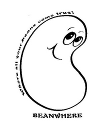 BEANWHERE WHERE ALL YOUR BEANS COME TRUE! logo