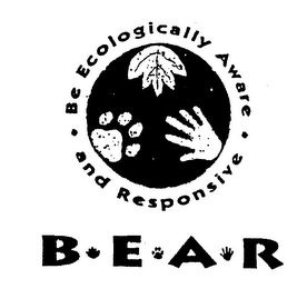 BEAR BE ECOLOGICALLY AWARE AND RESPONSIVE logo