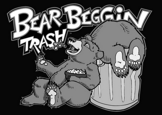 BEAR BEGGIN TRASH logo