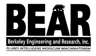 BEAR BERKELEY ENGINEERING AND RESEARCH INC. PLURES INTELLIGENS MODICOM MACHINATOREM logo