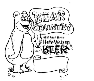 BEAR COUNTRY BAVARIAN BRAND HEFE WEIZEN BEER logo
