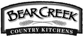 BEAR CREEK COUNTRY KITCHENS logo