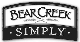 BEAR CREEK SIMPLY logo