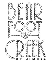 BEAR FOOT CREEK BY JIMMIE logo