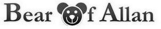 BEAR OF ALLAN logo