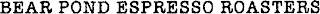 BEAR POND ESPRESSO ROASTERS logo