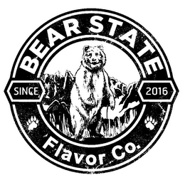 BEAR STATE FLAVOR CO. SINCE 2016 logo