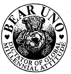 BEAR UNO DICTATOR OF GLOBAL MILLENNIAL ATTITUDE logo