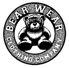 BEAR WEAR CLOTHING COMPANY logo
